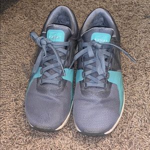 Blue and grey Nike Air Max